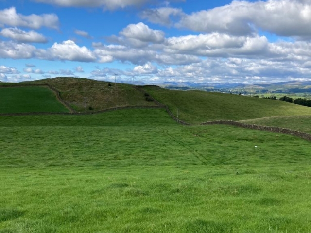 Soil sampling over looking Kendal